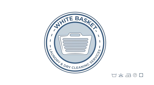 White Basket Laundry Logo